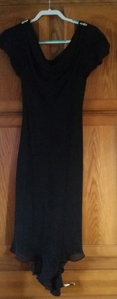NWOT ~ Beautiful Black Dress with jewel accents